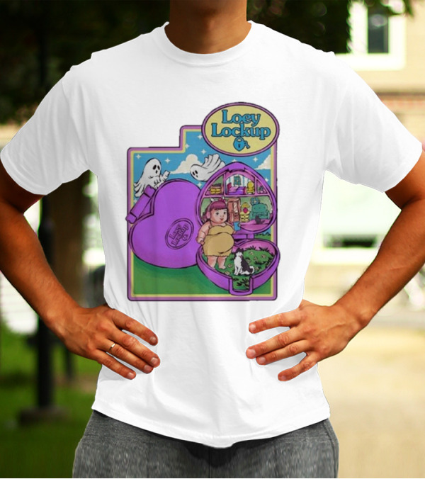 Loey Lane Loey Lockup Heart-Shaped Haunted Toy With Ghosts And Puppy T-Shirt
