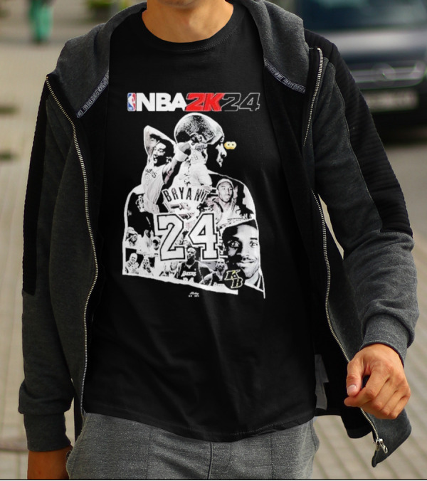 NBA 2K24 Mamba Day Kobe Bryant 24 08 24 Two Sides T-Shirt