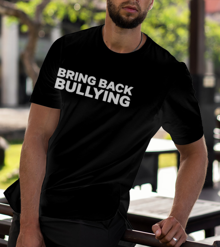 Bo Loudon Wearing Bring Back Bullying T-Shirt