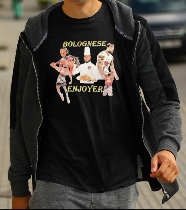 Bolognese Enjoyer Basketball Player Chef Motif T-Shirt