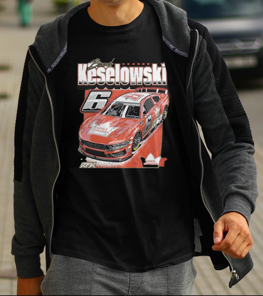 Brad Keselowski King's Hawaiian RFK Racing Car Number 6 T-Shirt