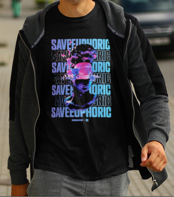 Brennan Heart Save Euphoric Multilayered Neon T-Shirt