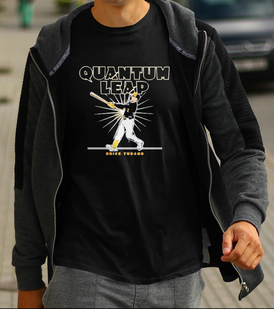 Brice Turang Quantum Leap Baseball Swing T-Shirt
