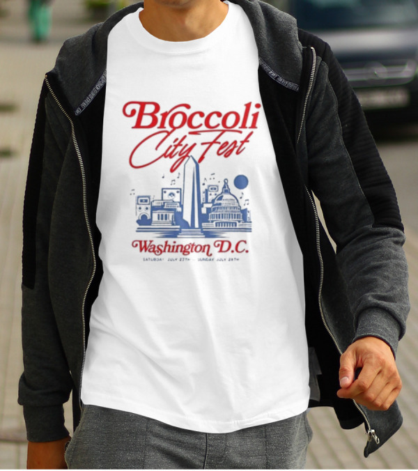Broccoli City Fest Washington D.C. Skyline July 27-28 T-Shirt