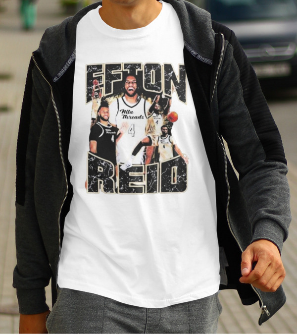 Efton Reid Nila Threads Basketball Player 4 T-Shirt