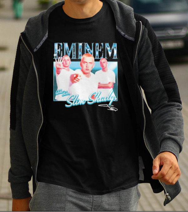 Eminem Eminem Chka Chka Slim Shady Trio Image T-Shirt