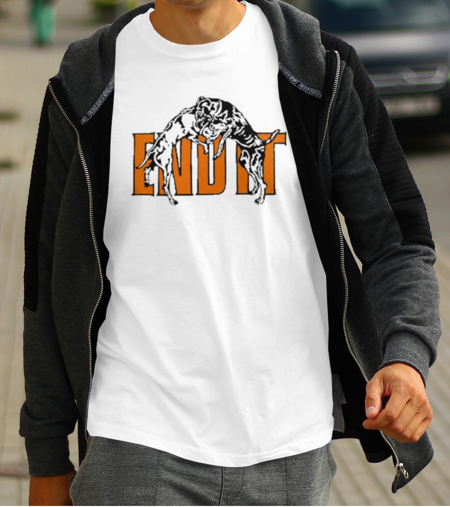 End It Isthatadug Dog Wrestling Emblem T-Shirt