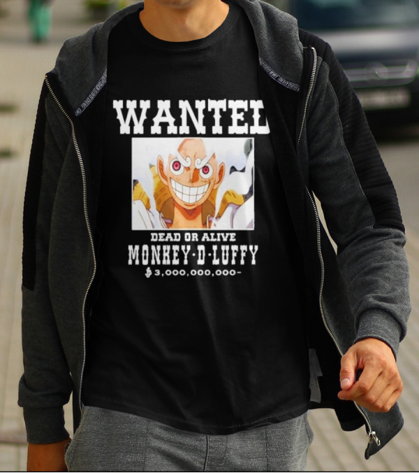 Wanted Dead Or Alive Monkey-D-Luffy $3,000,000,000 Funnyahhtees T-Shirt