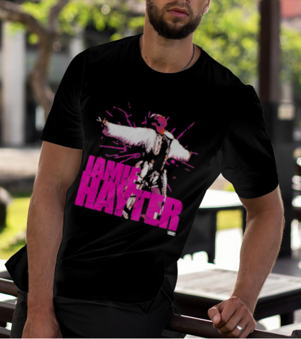 Jamie Hayter Wrestling Star Power Pose AEW Burst T-Shirt