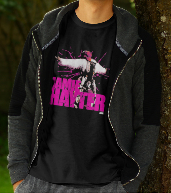 Jamie Hayter Wrestling Star Power Pose AEW Burst T-Shirt