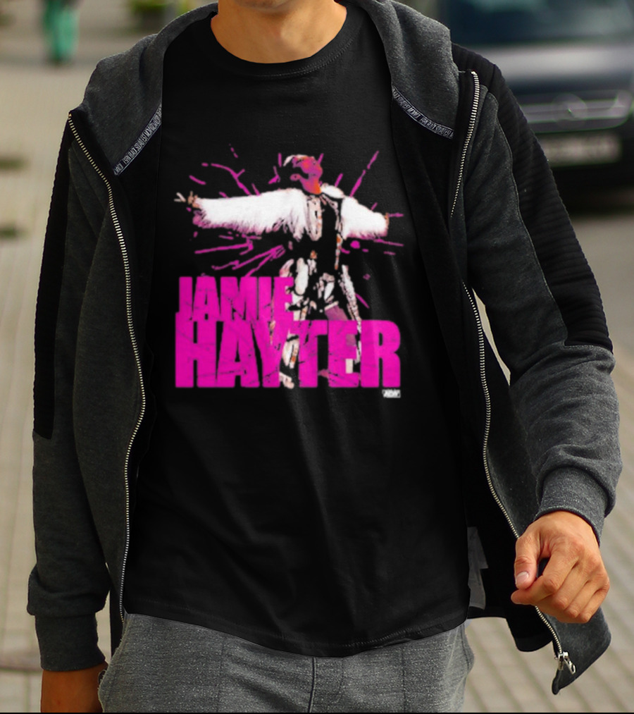 Jamie Hayter Wrestling Star Power Pose AEW Burst T-Shirt