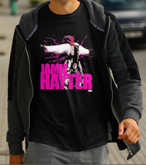 Jamie Hayter Wrestling Star Power Pose AEW Burst T-Shirt