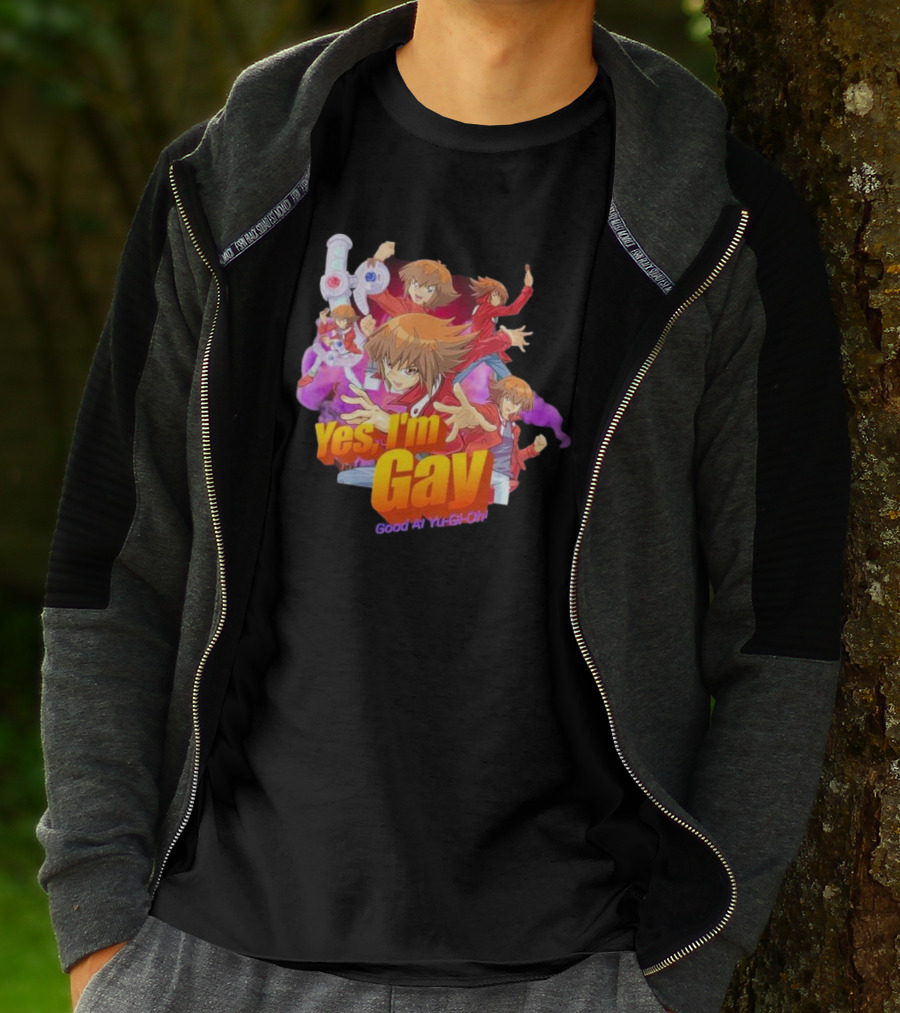 Yes I'm Gay Good At Yu-Gi-Oh Jaden Yuki Anime Character T-Shirt