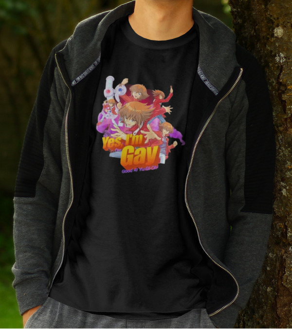 Yes I'm Gay Good At Yu-Gi-Oh Jaden Yuki Anime Character T-Shirt