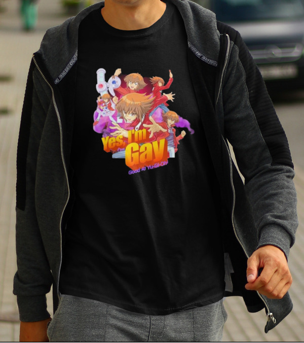 Yes I'm Gay Good At Yu-Gi-Oh Jaden Yuki Anime Character T-Shirt