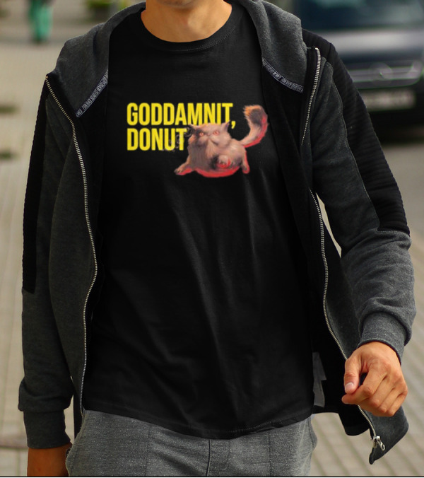 Goddamnit Donut Dungeon Crawler Carl Cat T-Shirt