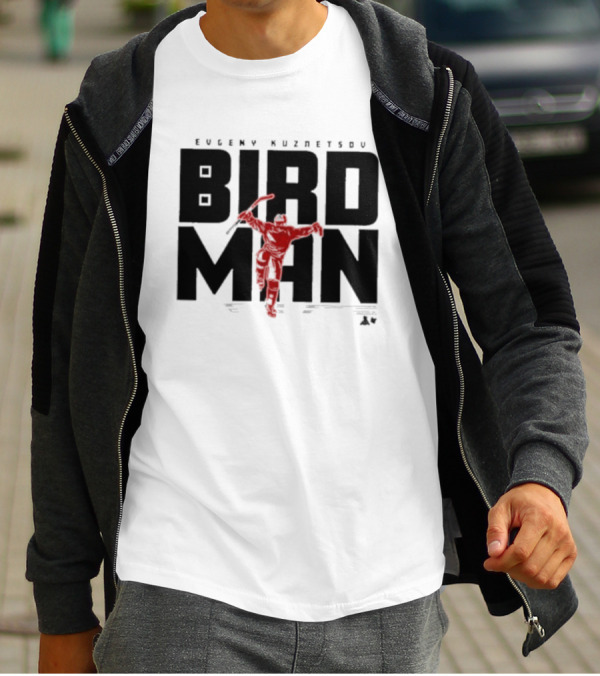 Evgeny Kuznetsov Bird Man Raleigh T-Shirt