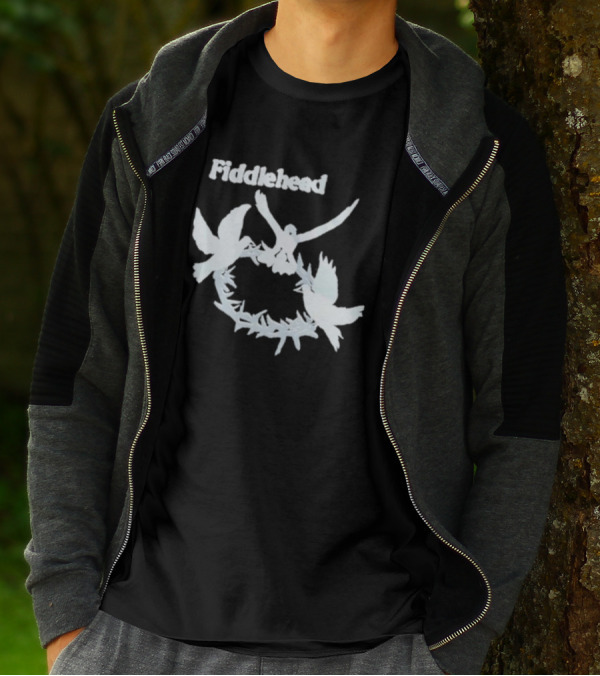 Fiddlehead White Doves In Flight Ring T-Shirt