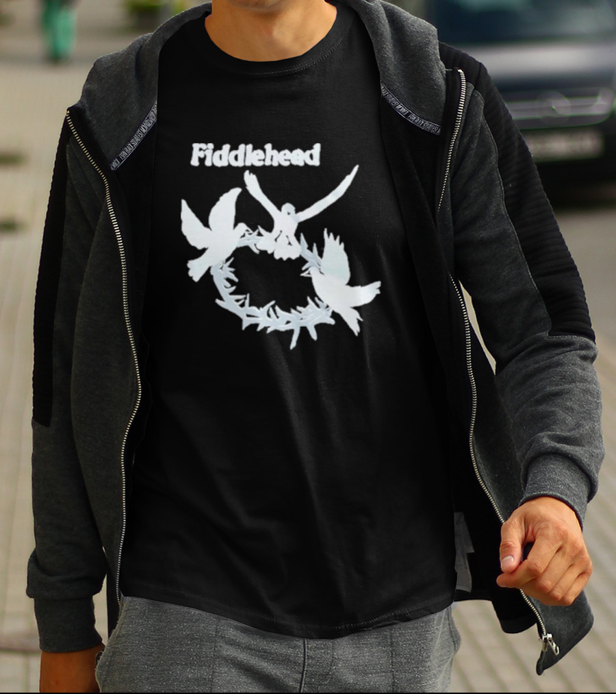 Fiddlehead White Doves In Flight Ring T-Shirt