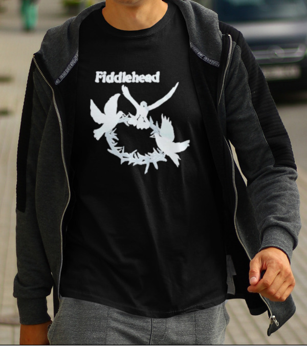 Fiddlehead White Doves In Flight Ring T-Shirt