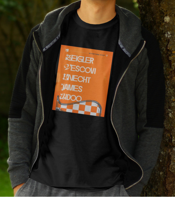 Zeigler Vescovi Knecht James Aidoo Tennessee Starting Five T-Shirt