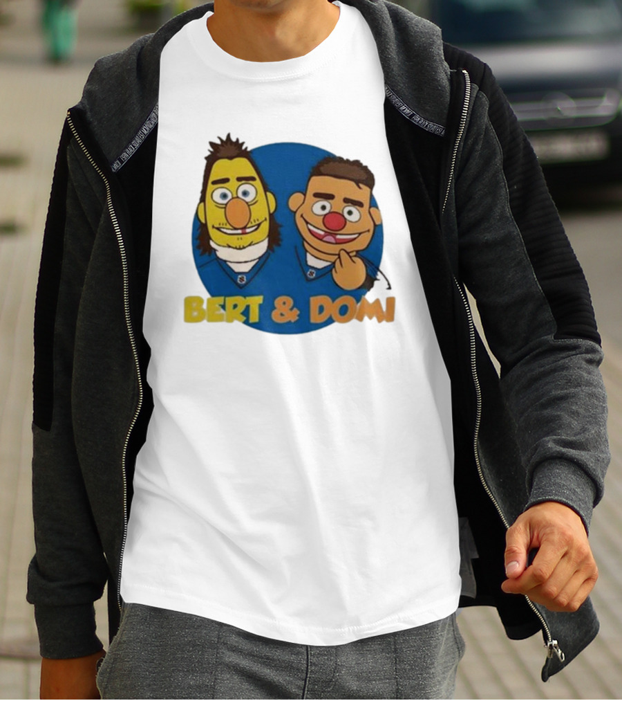 Bert And Domi Flowbuds Logo Cartoon T-Shirt