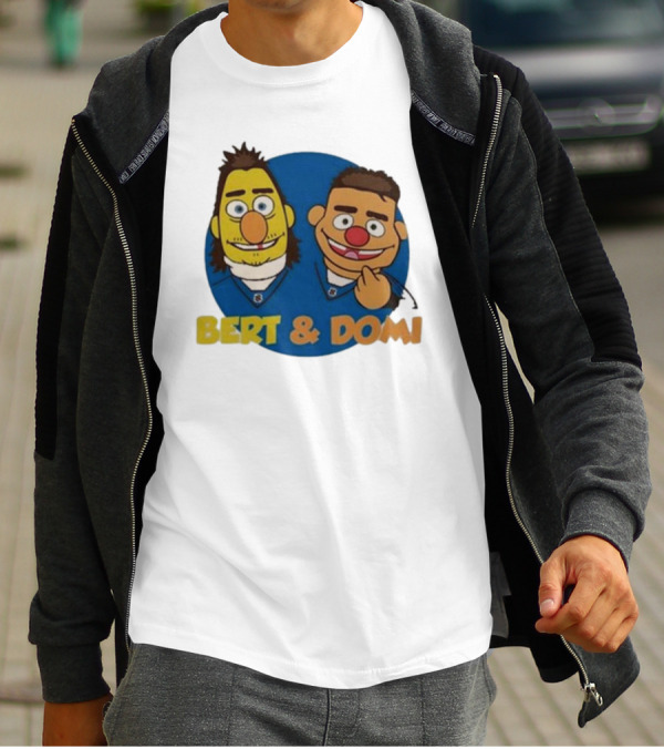 Bert And Domi Flowbuds Logo Cartoon T-Shirt