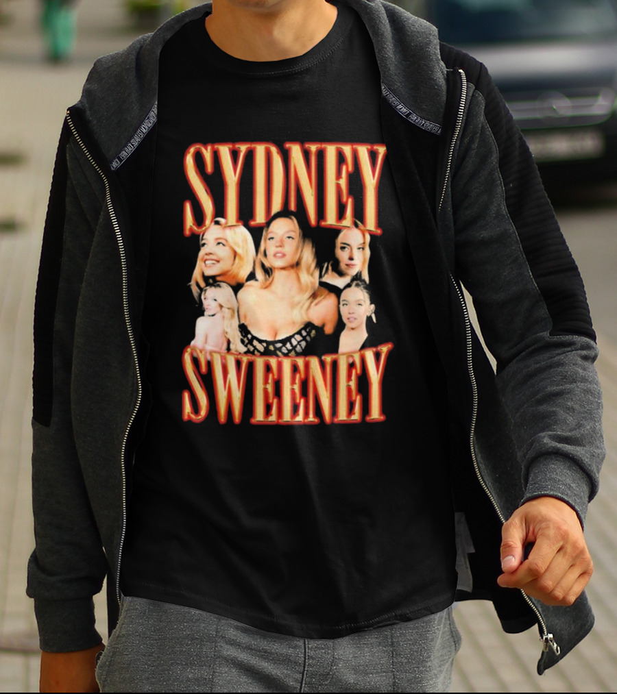 Sydney Sweeney Retro Collage Friday Beers T-Shirt