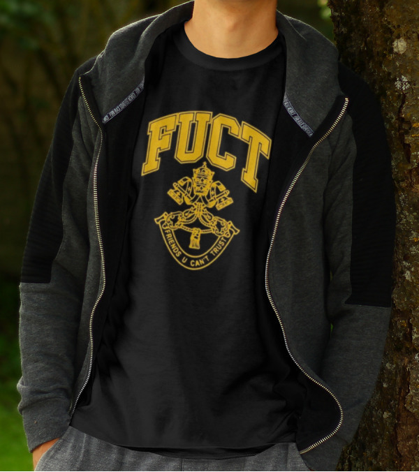 Fuct Friends U Can't Trust Vatican City Crest T-Shirt