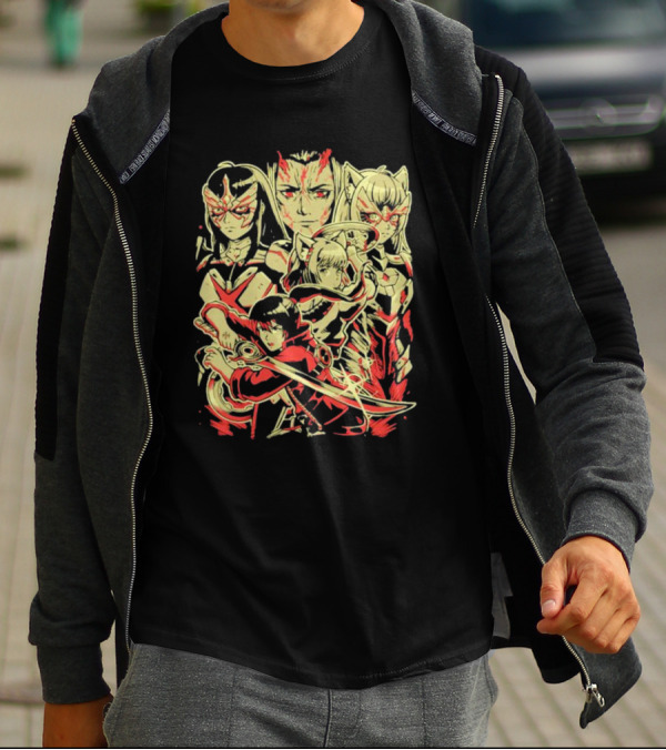 Cycle Of Life And Death Anime Warriors T-Shirt