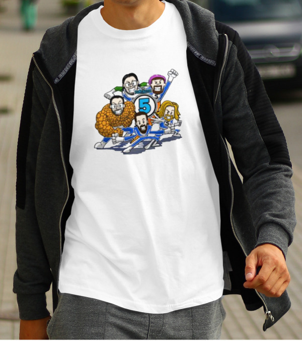 Dave Wonder Funtastic 5 Superhero T-Shirt