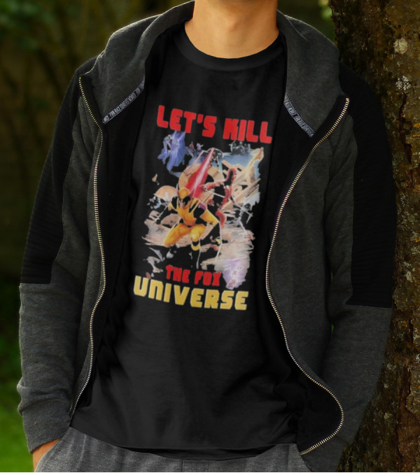Let's Kill The Fox Universe Deadpool And Wolverine Action Scene T-Shirt