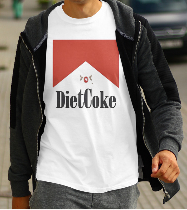 Diet Coke Marlboro Parody Cigarettes T-Shirt
