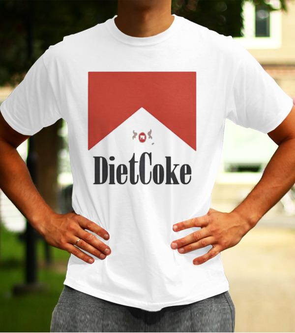 Diet Coke Marlboro Parody Cigarettes T-Shirt