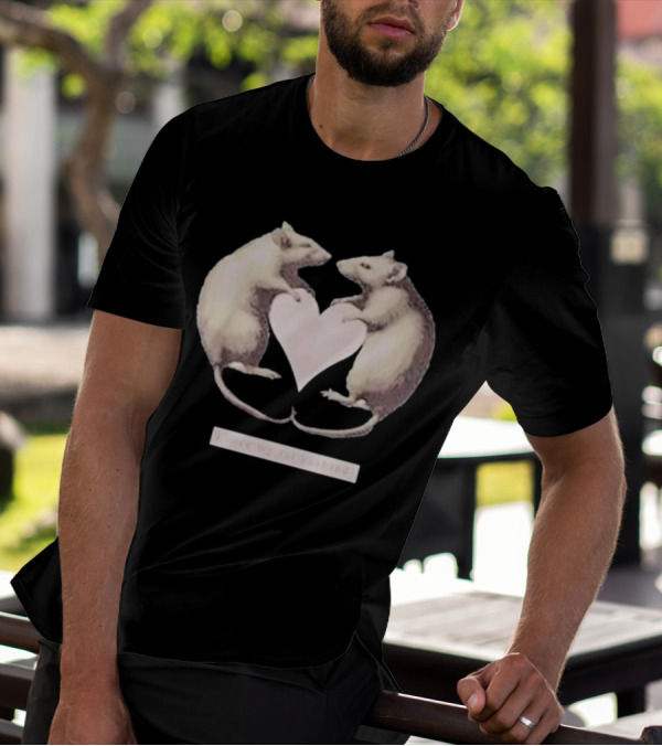 Dogecore I Love My Rat Husband Heart Rats T-Shirt
