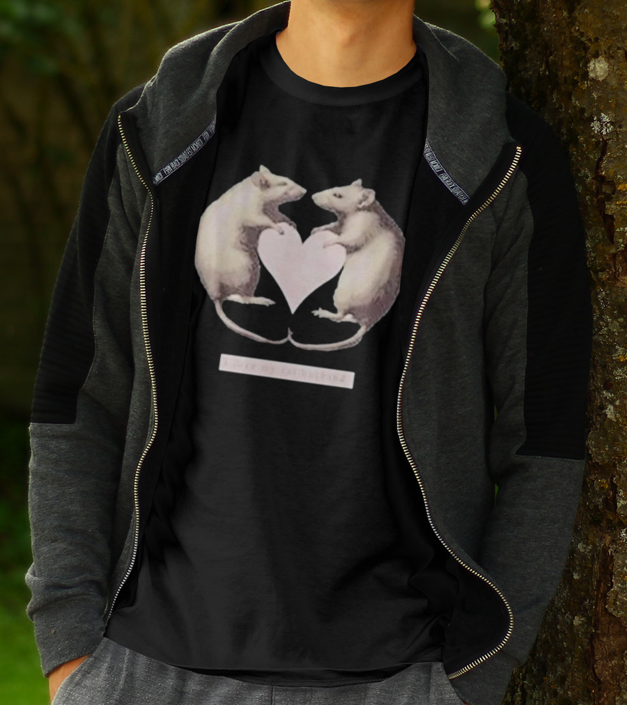 Dogecore I Love My Rat Husband Heart Rats T-Shirt