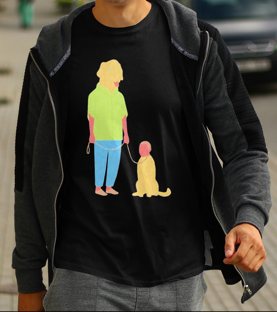 Dogswap Staselė Jakunskaitė Human Dog Head Swap T-Shirt
