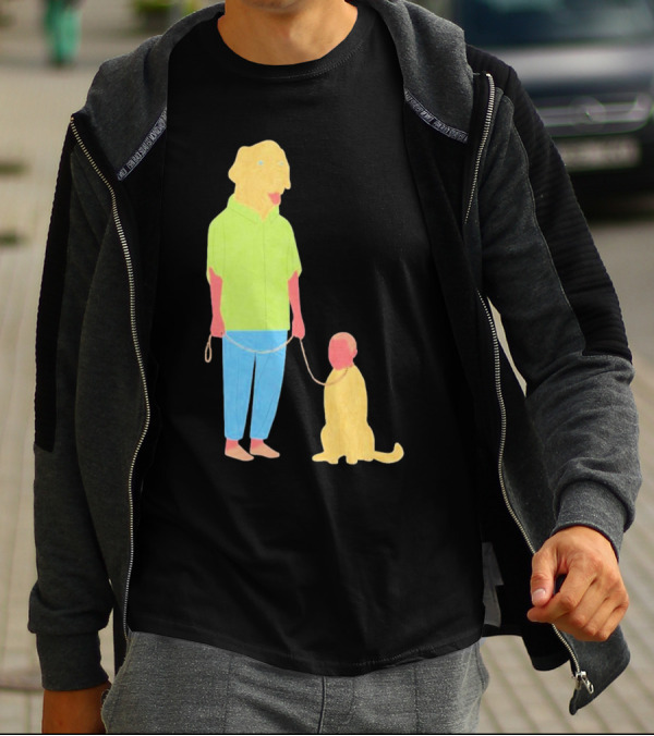 Dogswap Staselė Jakunskaitė Human Dog Head Swap T-Shirt