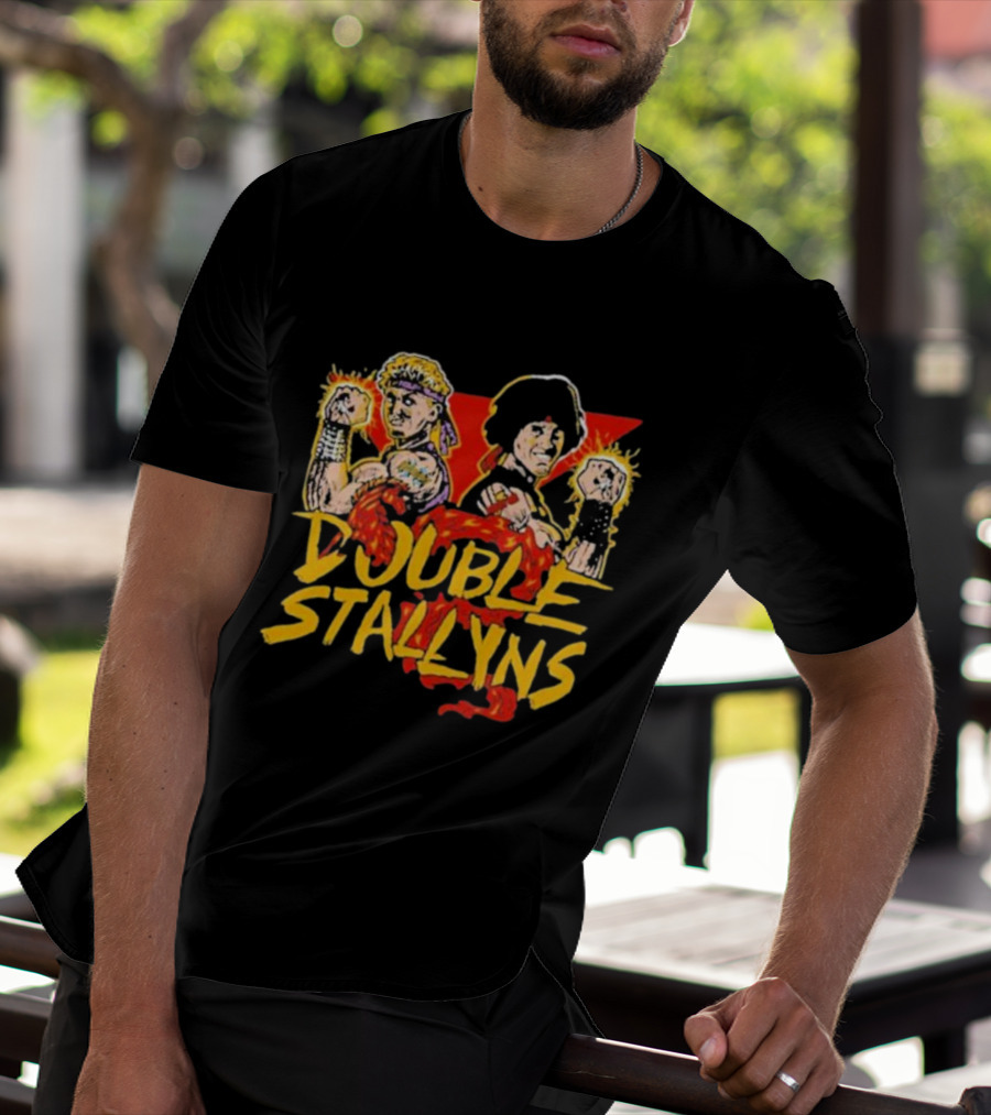 Double Stallyns Retro Cartoon Band Duo T-Shirt