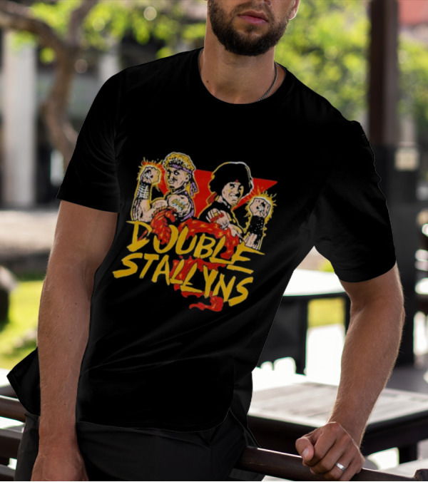 Double Stallyns Retro Cartoon Band Duo T-Shirt