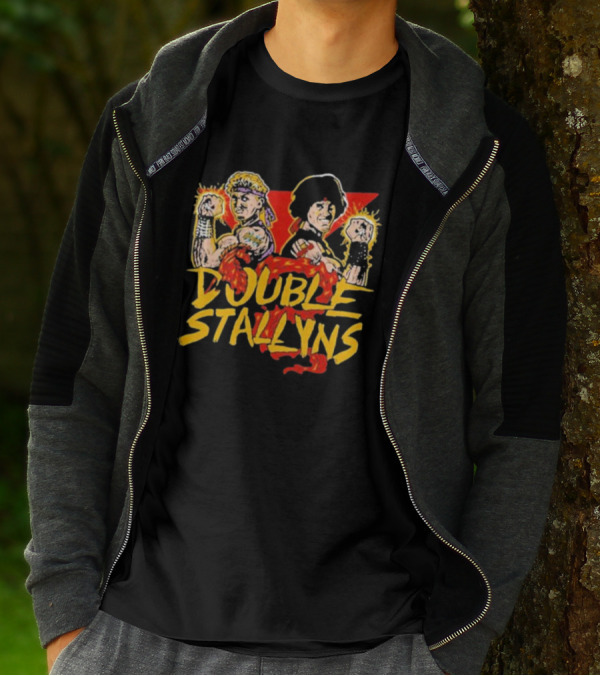 Double Stallyns Retro Cartoon Band Duo T-Shirt