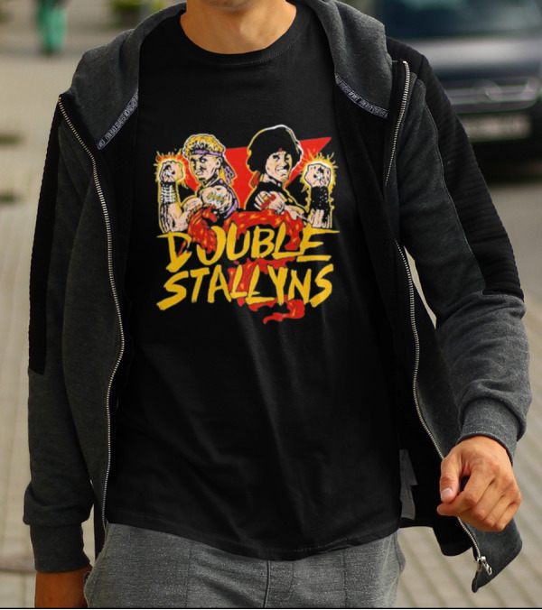Double Stallyns Retro Cartoon Band Duo T-Shirt