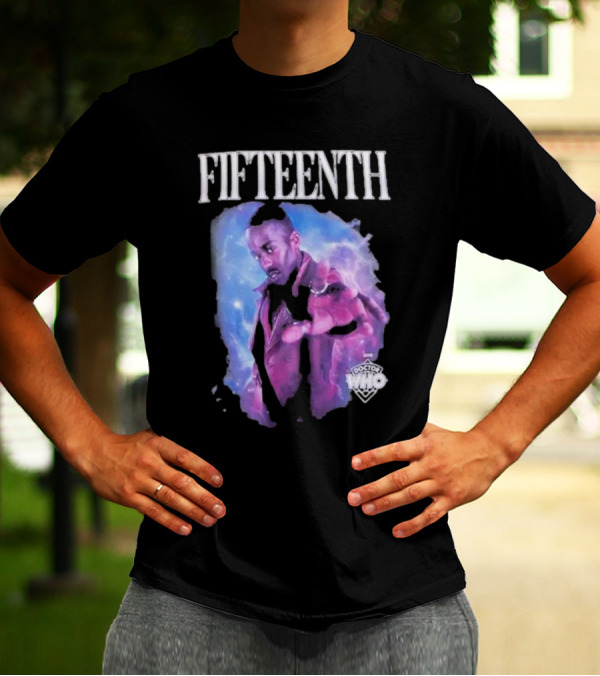 Fifteenth Doctor Who Portrait In Cosmic Energy Background T-Shirt