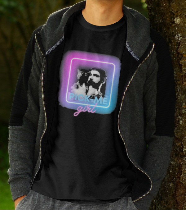 Pick Me Girl Neon Cat Square T-Shirt