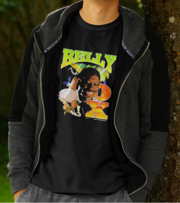 BELLY OX Romp With Bumbaclot Smiling Man With Phone And Gun T-Shirt