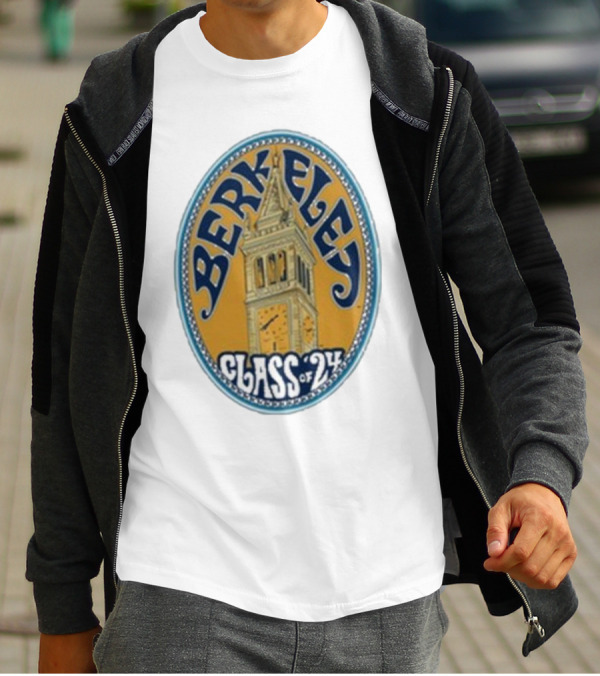 Berkeley Class Of 24 Sather Tower Oval T-Shirt