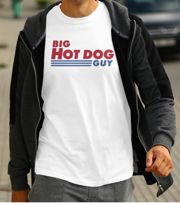 Big Hot Dog Guy Stripes T-Shirt
