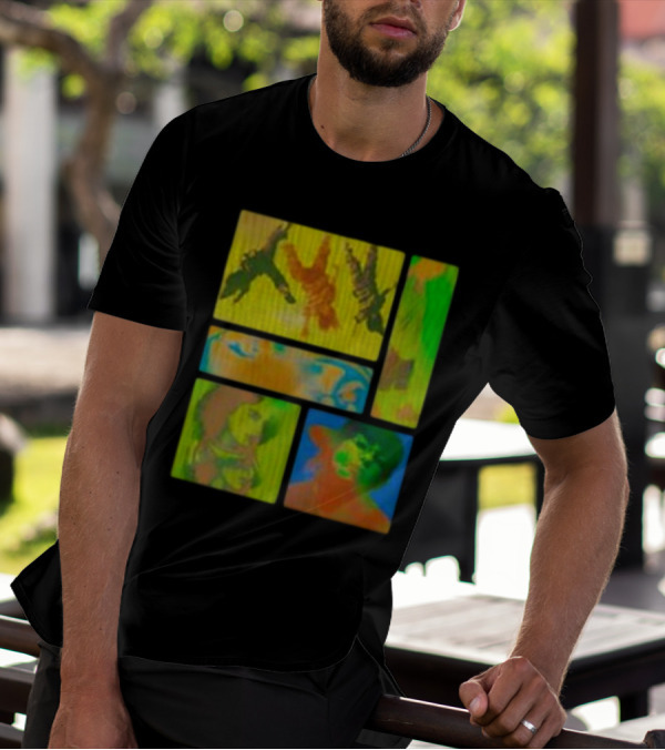Billie Eilish Birds Of A Feather Collage Thermal Multicolor Portraits T-Shirt