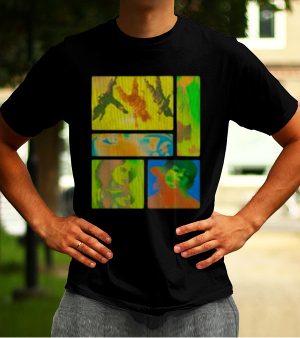 Billie Eilish Birds Of A Feather Collage Thermal Multicolor Portraits T-Shirt