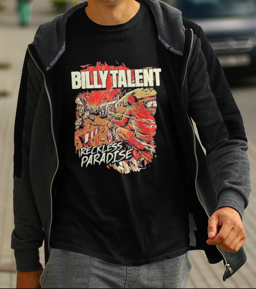 Billy Talent Reckless Paradise Explosive Motorcycle T-Shirt